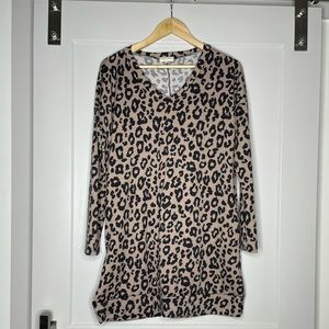Long Sleeve Leopard Dress | Size Small